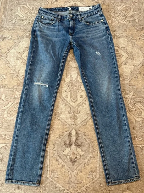 rag & bone Dre Low -Rise Slim Boyfriend Jean - Picture 1 of 7